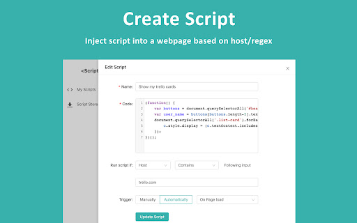 Scripty - Javascript Injector screenshot 1
