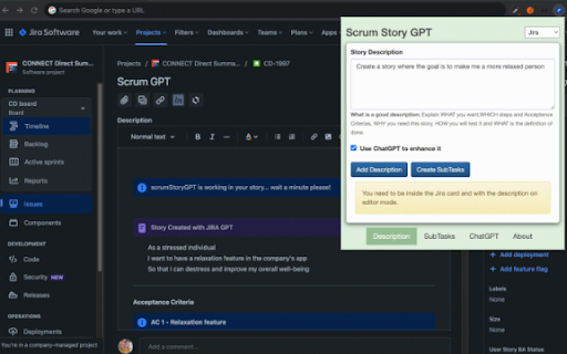 Scrum Story GPT screenshot 1
