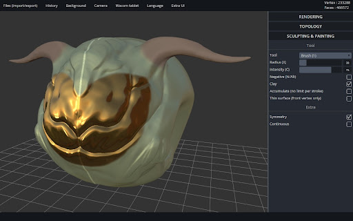 SculptGL screenshot 1