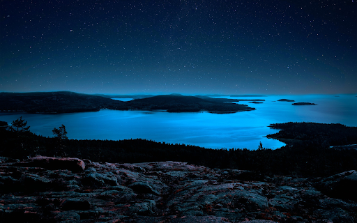 Sea and stars at night screenshot 1