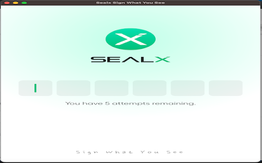 SealX: Secure Review & Sign What You See for Crypto Assets screenshot 1