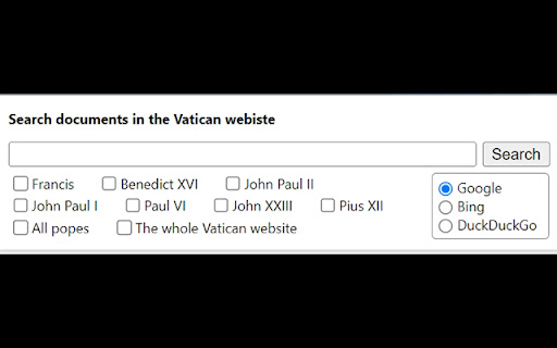 Search Vatican Documents screenshot 1