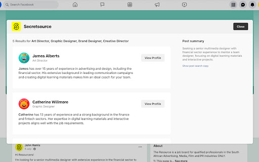 Secretsource screenshot 1