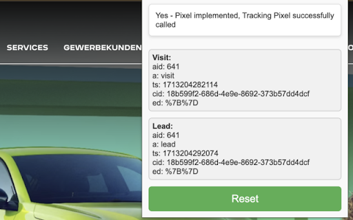 Seedtag Pixel Debugger screenshot 1