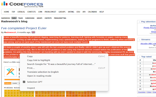 Selection GPT screenshot 1