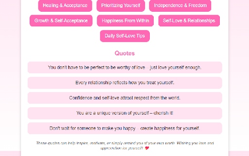 Self-Love Quotes screenshot 1