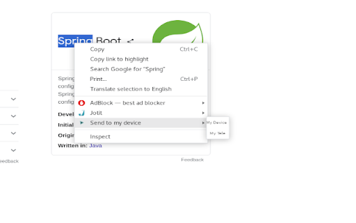Send To My Device screenshot 1