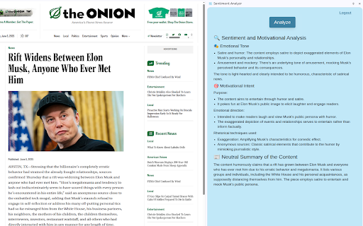 Sentiment Analyzr screenshot 1