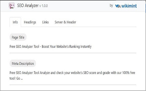 SEO Analyzer screenshot 1