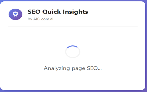 SEO Analyzer Insights by AIO.com.ai screenshot 1