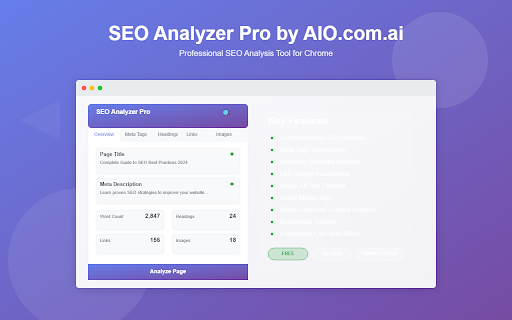 SEO Analyzer Pro by AIO.com.ai screenshot 1
