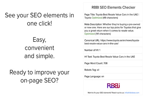 SEO Elements Checker screenshot 1