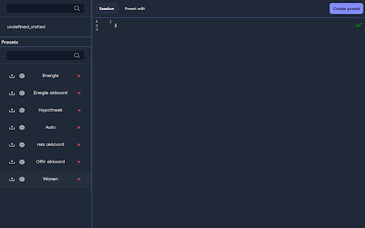 Session manager screenshot 1