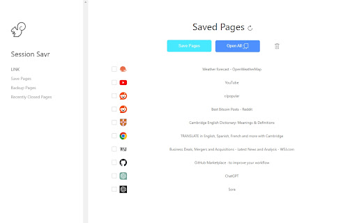 Session Savr screenshot 1