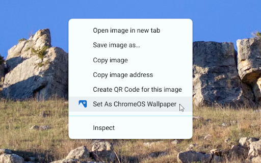 Set Image As Chrome OS Wallpaper screenshot 1