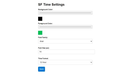 SF Clock screenshot 1