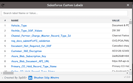SF Custom Label Finder screenshot 1
