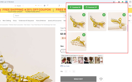 Shein Image Batch Download Scraper screenshot 1