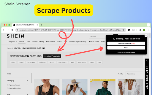 Shein Scraper screenshot 1