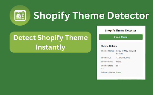 Shopify Theme Detector for Chrome screenshot 1
