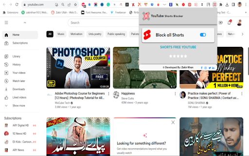 Shorts Blocker YouTube 2024 screenshot 1