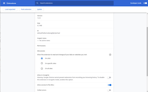 Show VP details screenshot 1