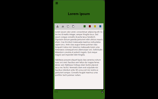 Side Panel Notepad screenshot 1