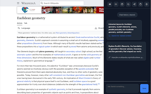 Sidebar with Gemini screenshot 1