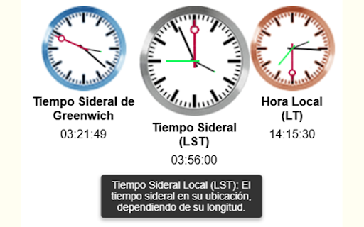 Sidereal Time Calculator & Alarm screenshot 1
