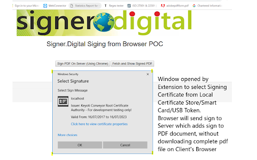 Signer.Digital Digital Signature, PKI screenshot 1