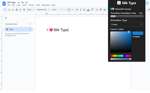 Silk Type screenshot 1