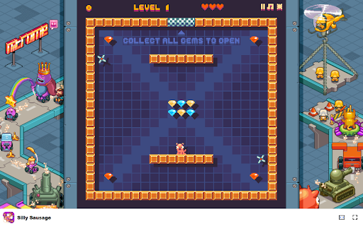 Silly Sausage - Stretch your way through challenging levels! screenshot 1