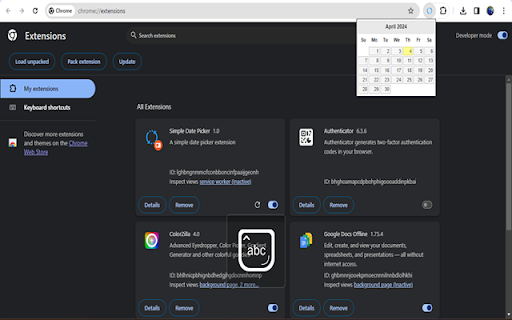 Simple Date Picker screenshot 1