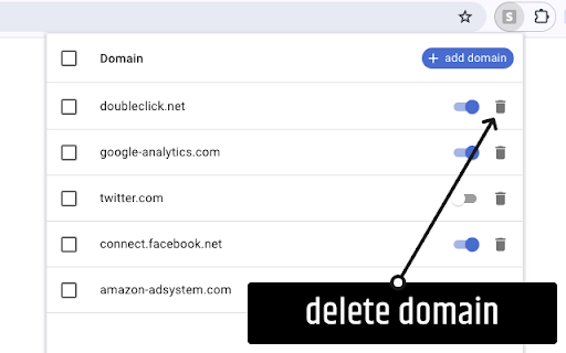 Simple domain blocker screenshot 1