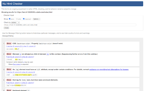 Simple HTML Validator screenshot 1
