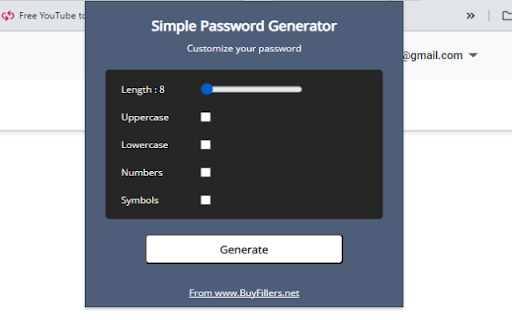 Simple Password Generator screenshot 1