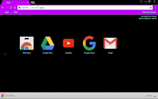 Simple purple black screenshot 1