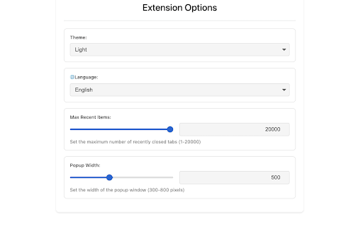 Simple Sexy Undo Close Tab screenshot 1