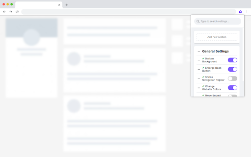 Simple Website Customizer screenshot 1