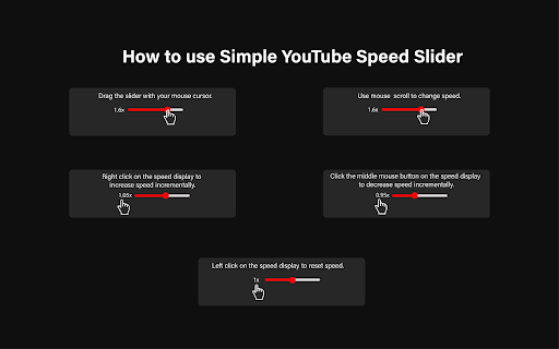 Simple Youtube Speed Slider screenshot 1