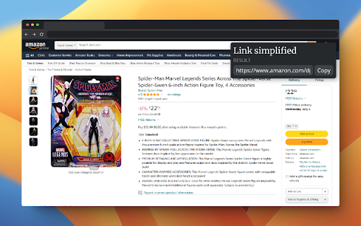 Simplify Amazon Link screenshot 1