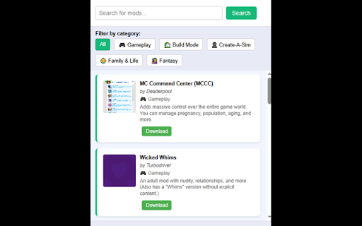 Sims 4 Mods screenshot 1