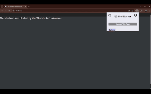 Site Blocker screenshot 1