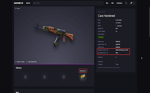Skinbid x Pricempire screenshot 1