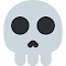 Skull Emoji logo