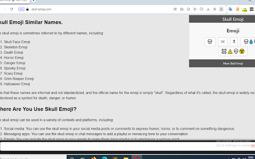 Skull Emoji screenshot 1