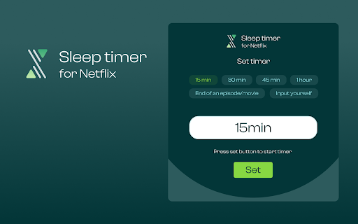Sleep timer for Netflix screenshot 1