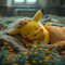 Sleeping pikachu wallpaper logo
