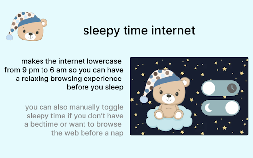 sleepytime internet screenshot 1