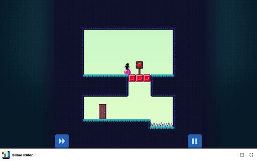 Slime Rider Game - Navigate Puzzles with Strategic Button Presses! screenshot 1